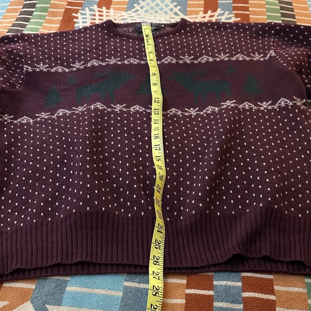 🫎 RRL Double RL Burgundy Fair Isle Sweater - Picture 8 of 8
